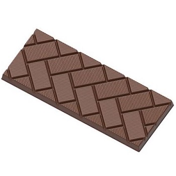 Chocolate World 74 g Tile Pattern Tablet Polycarbonate Chocolate Mould